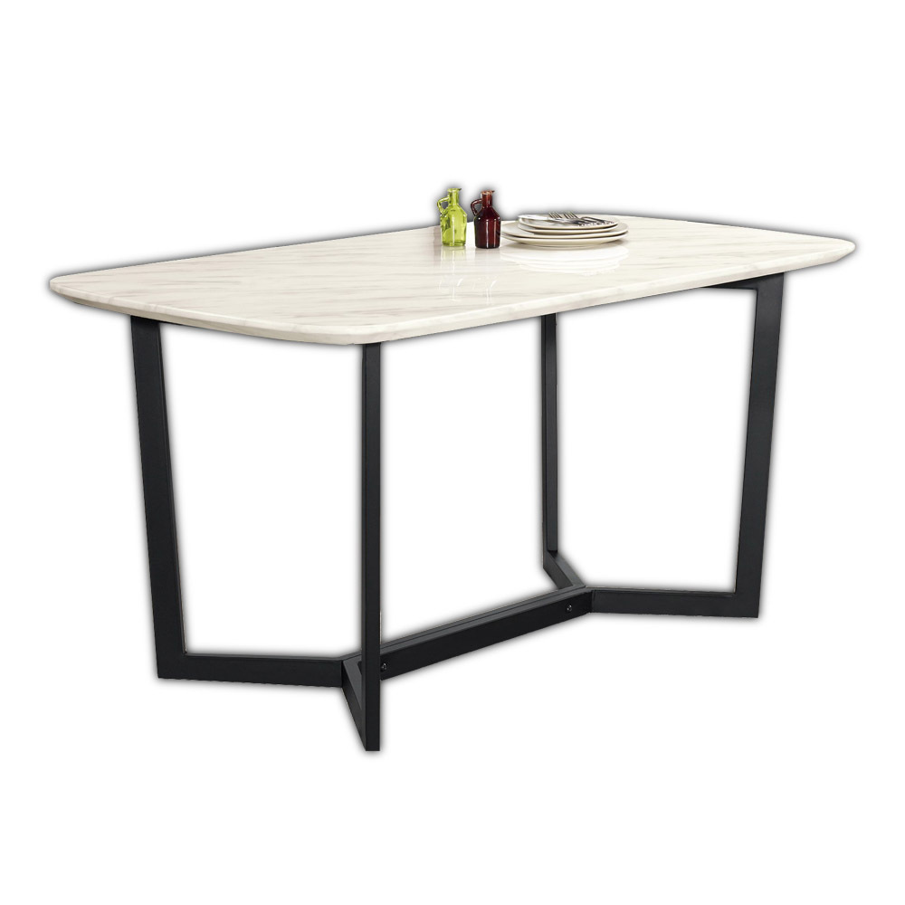 雷夫格5尺工業風石面餐桌