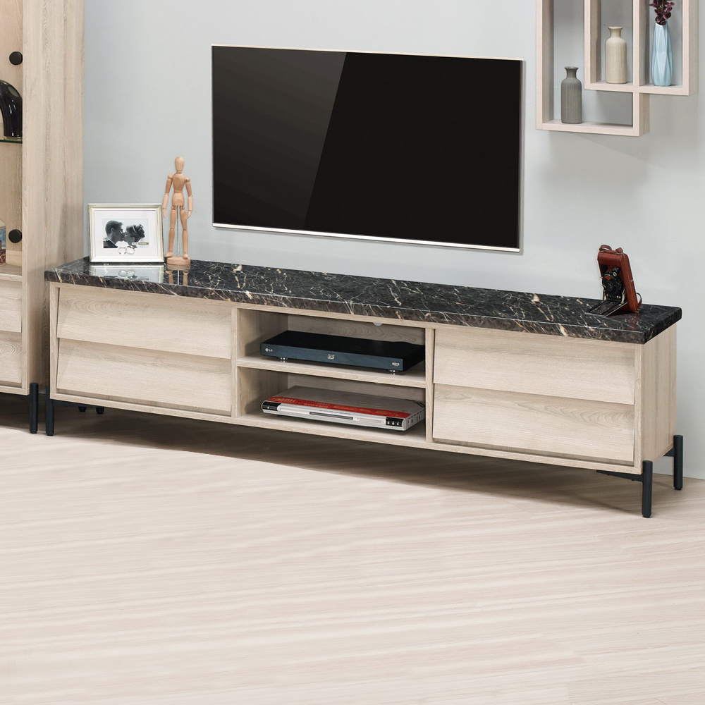 達克6.1尺四抽石面電視櫃/長櫃/視聽櫃