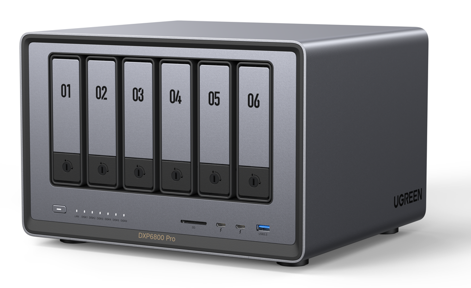 Ugreen DXP6800 Pro 6-Bay NAS Enclosure 網絡儲存裝置-25897