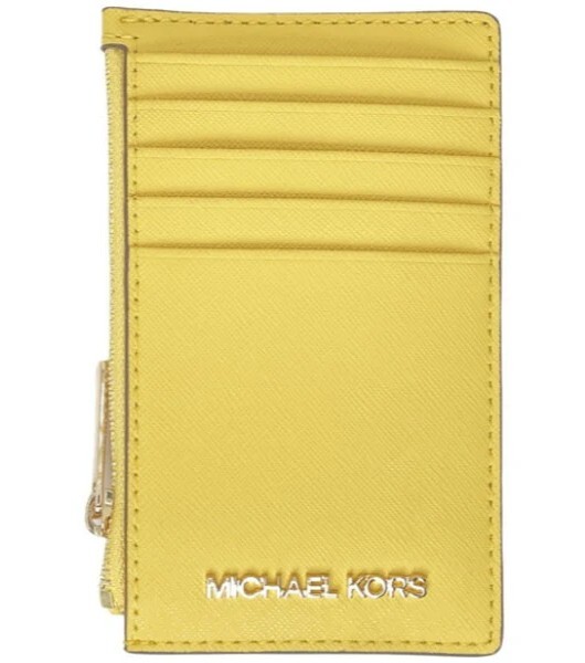 [S] MICHAEL KORS DAISY YELLOW 35F2GTVD2L JET SET TRAVEL MD TZ CARD CASE, 197853276406 (SMK1253)