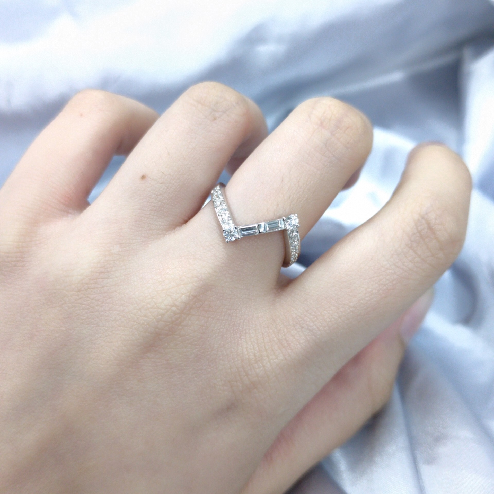 18K White Gold 0.50ct Diamond Ring