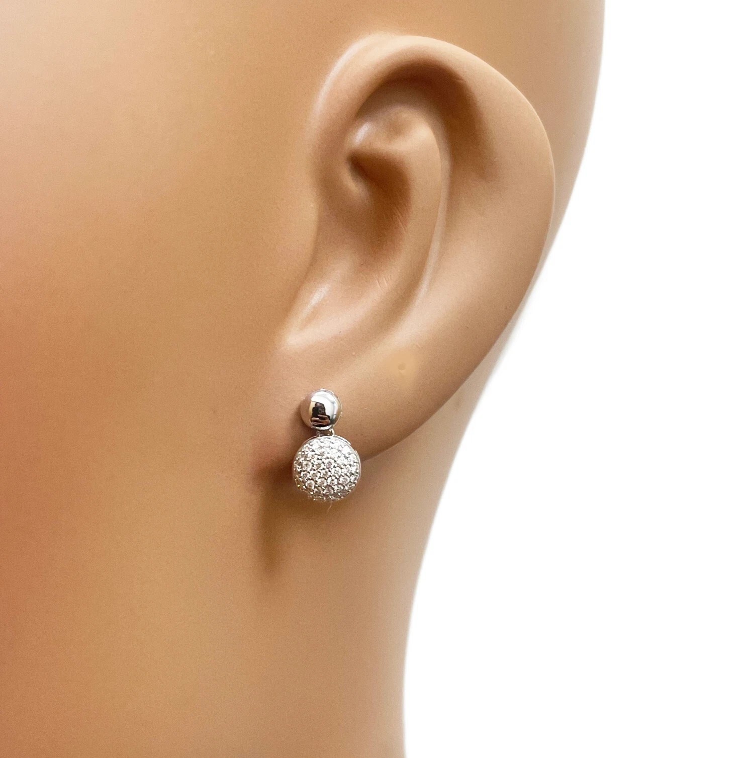 [S] JYDDM SMALL PEARL CRYSTAL EARRING, SJY18 (SJY18)