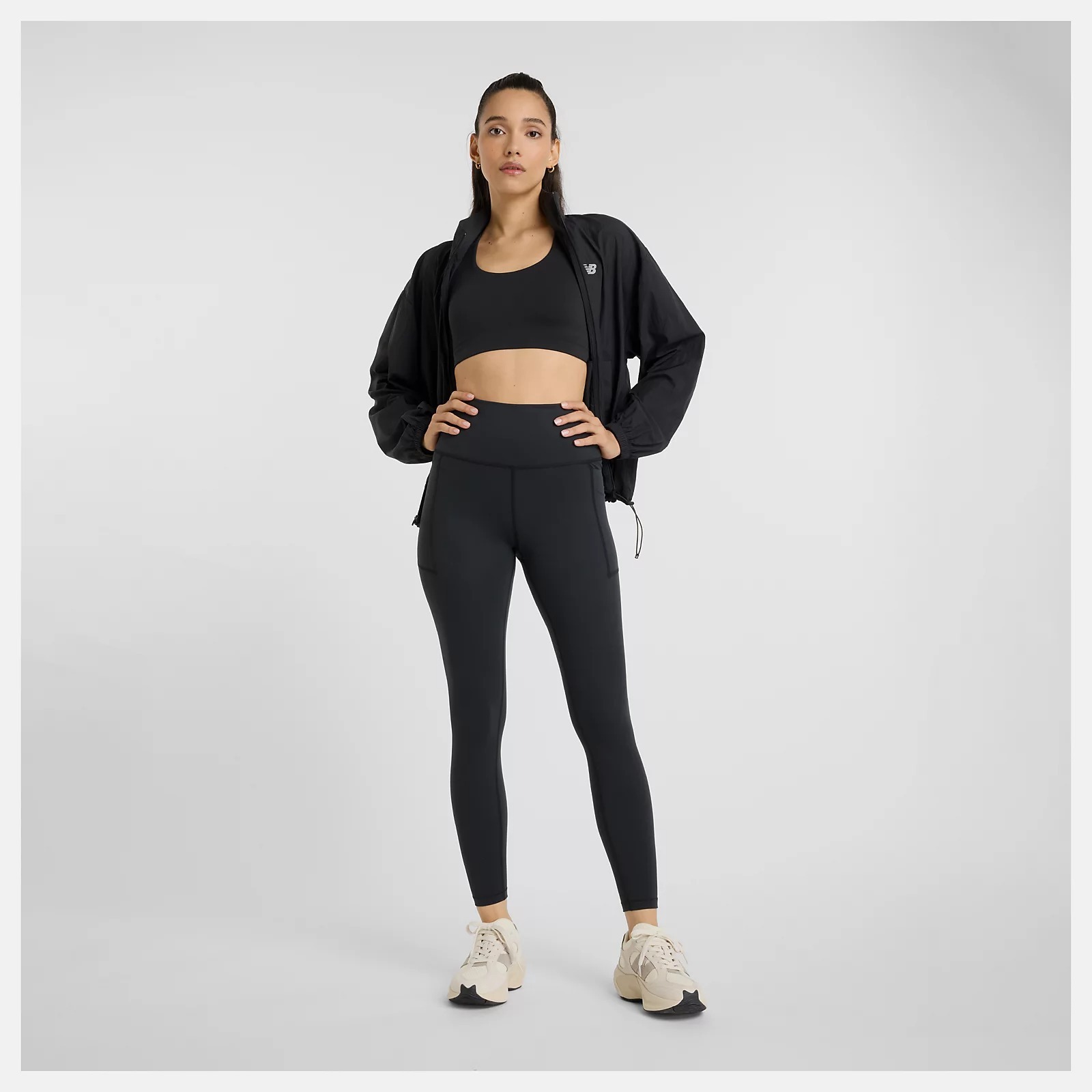 NEW BALANCE 束褲 NB DRY 黑色 運動 緊身褲 女 WP51124BK