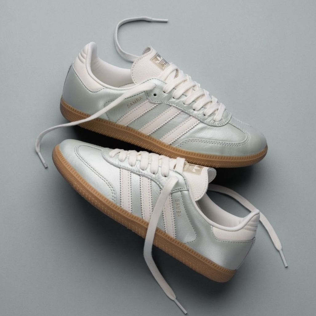ADIDAS ORIGINALS SAMBA OG 薄荷綠 珠光 森巴 女鞋 IG1965