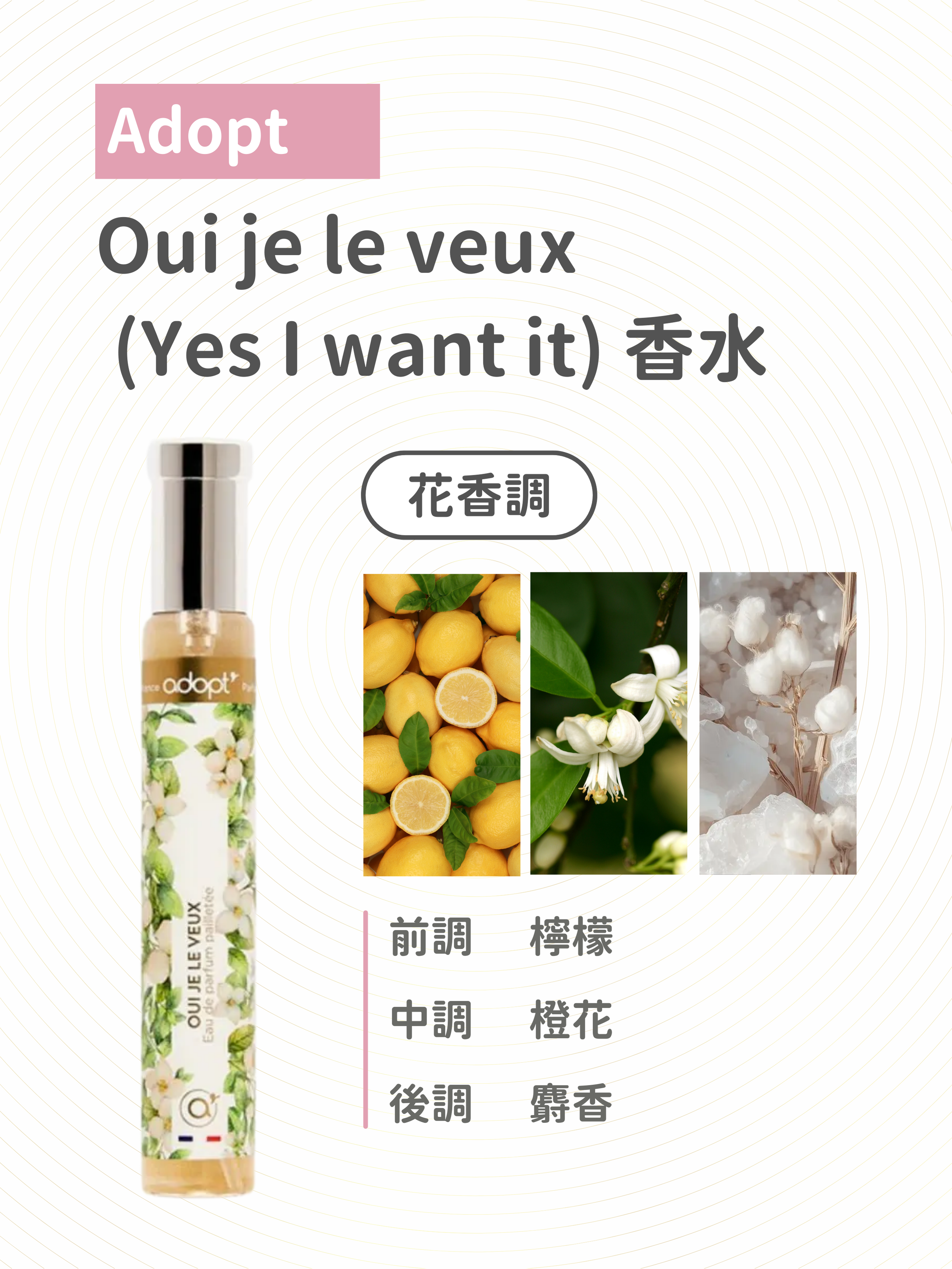 Adopt - Oui je le veux (Yes I want it) 香水 30ml