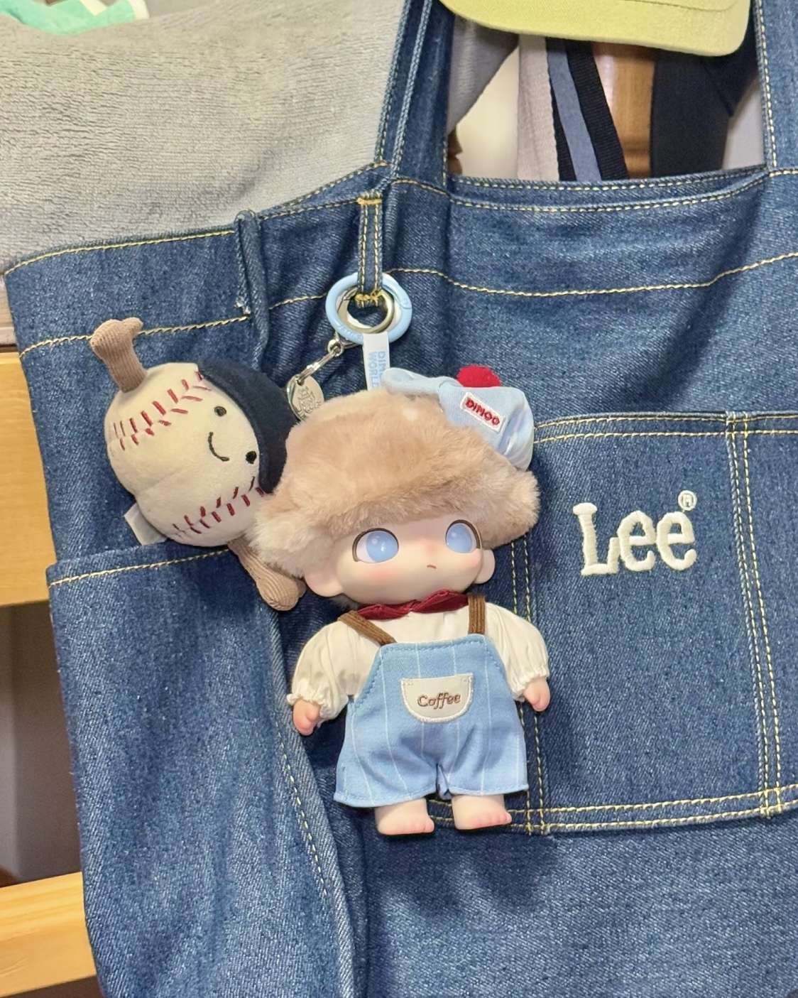 POP MART 泡泡瑪特 DIMOO 心動特調系列 搪膠毛絨吊卡