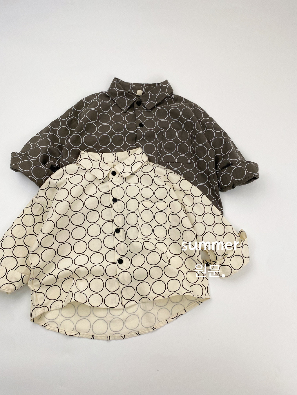 日系圓圓圈圈外套