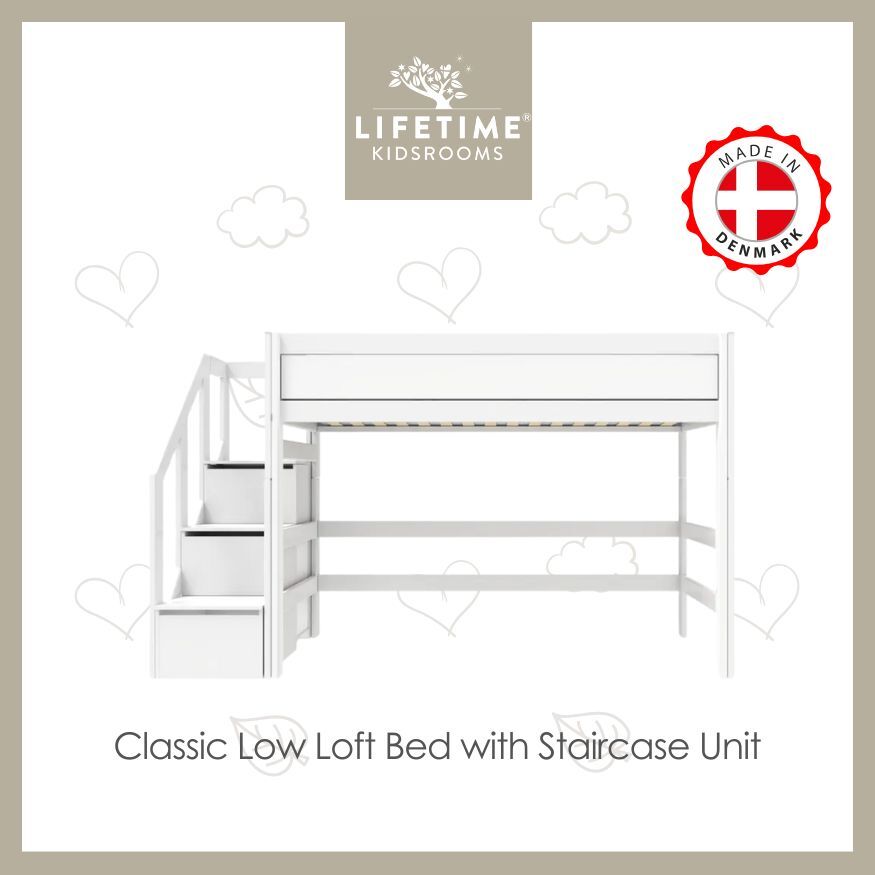 Lifetime Low Loft Bed with Staircase