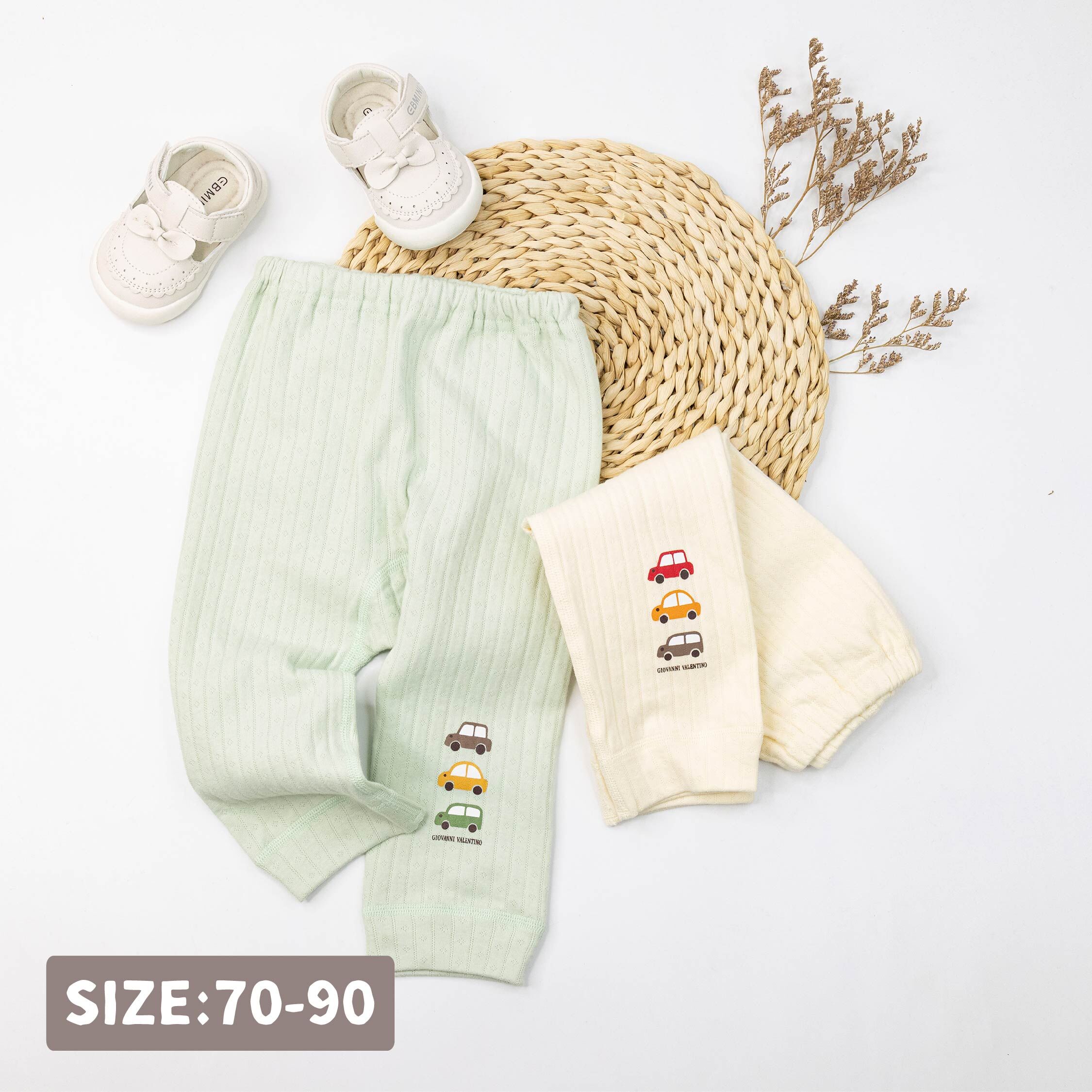 范侖鐵諾【32589】迷你小車車棉質初生褲＊二色