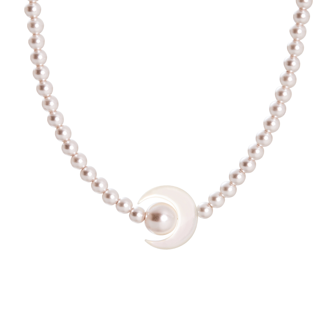 平價飾品,珍珠,月亮,項鍊