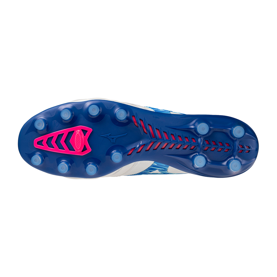 MIZUNO MORELIA IV β JAPAN 仿草/草地足球鞋 白藍粉色