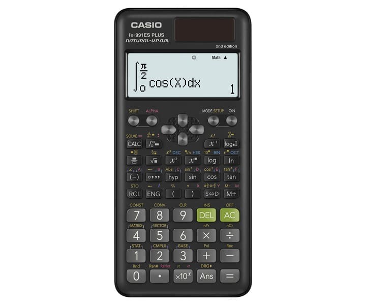 CASIO FX‑991ES PLUS‑2PK 科學計算器｜417 功能｜自然色彩顯示