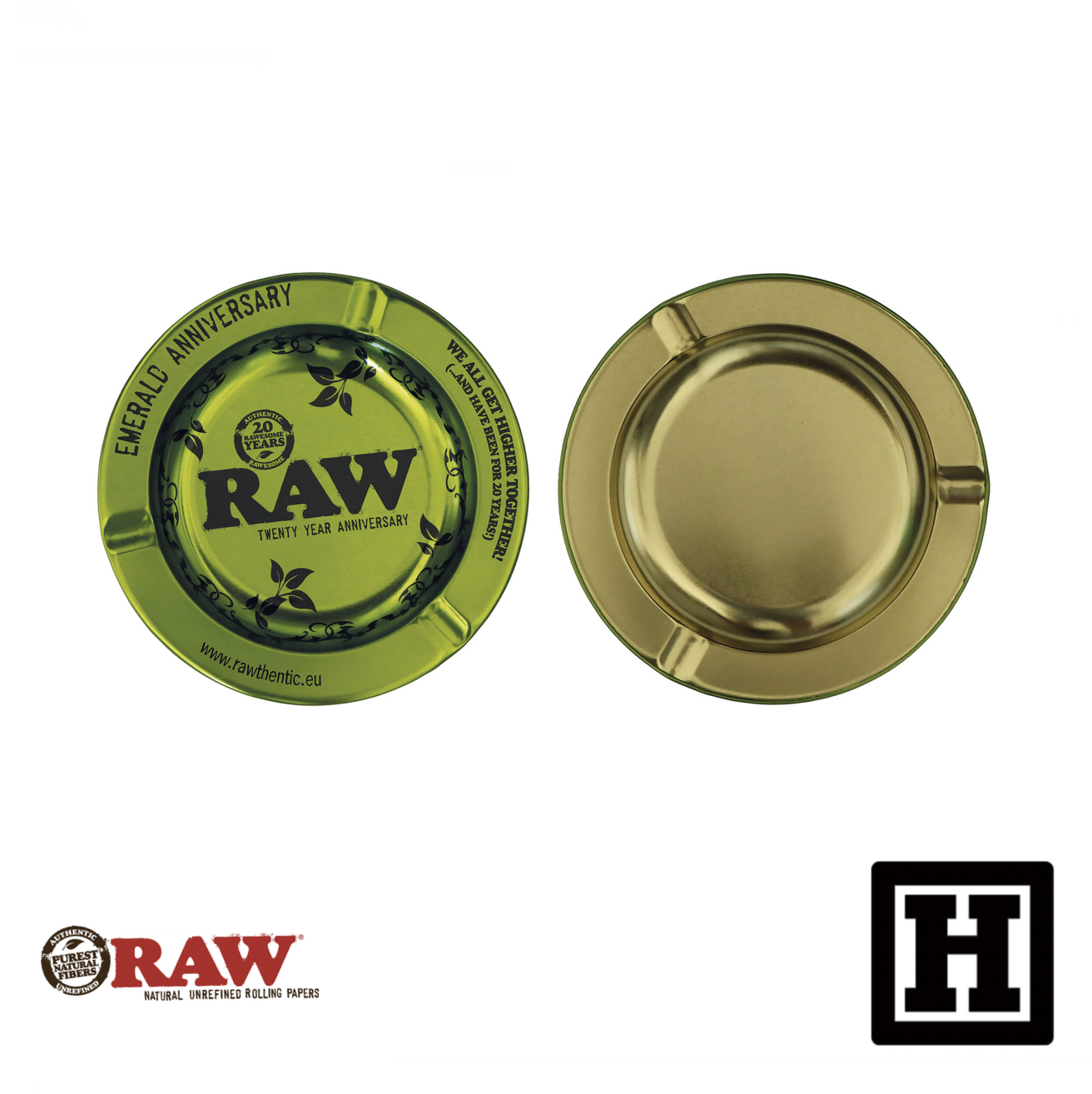 RAW Metal Ashtray 20週年 圓盤捲菸缸