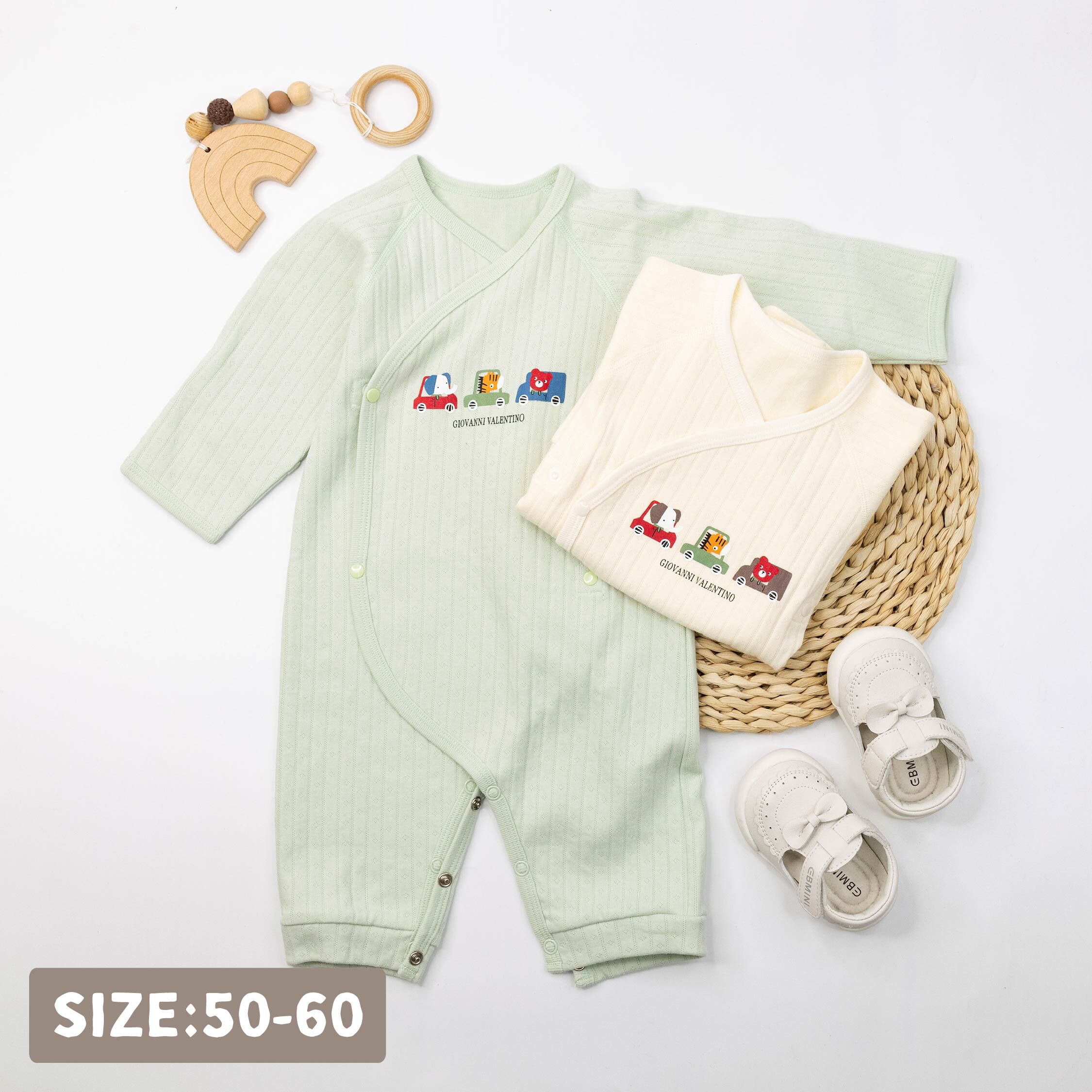 范侖鐵諾【32573】逗趣動物開車車棉質蝴蝶裝/蝴蝶衣＊二色