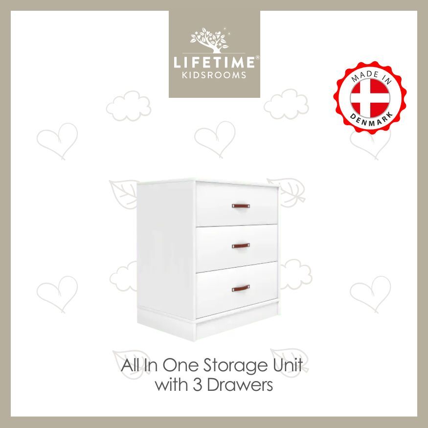 All-In-One Storage Unit Base with 3 Drawers