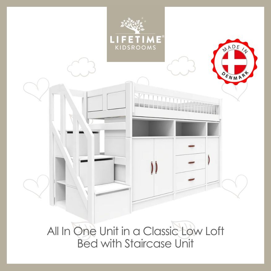 Lifetime All in one under Lowloft Bed with Staircase