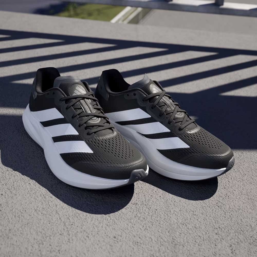 ADIDAS 慢跑鞋 DURAMO SPEED 2 M 黑白 運動鞋 男 IH8201