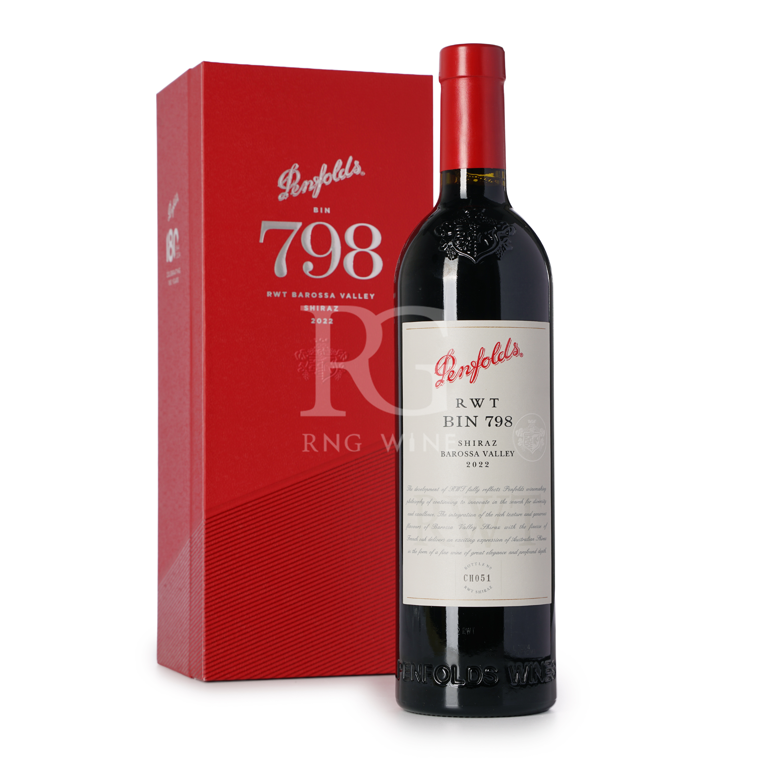 Penfolds RWT Shiraz 2022 (RP96) (Gift Box)