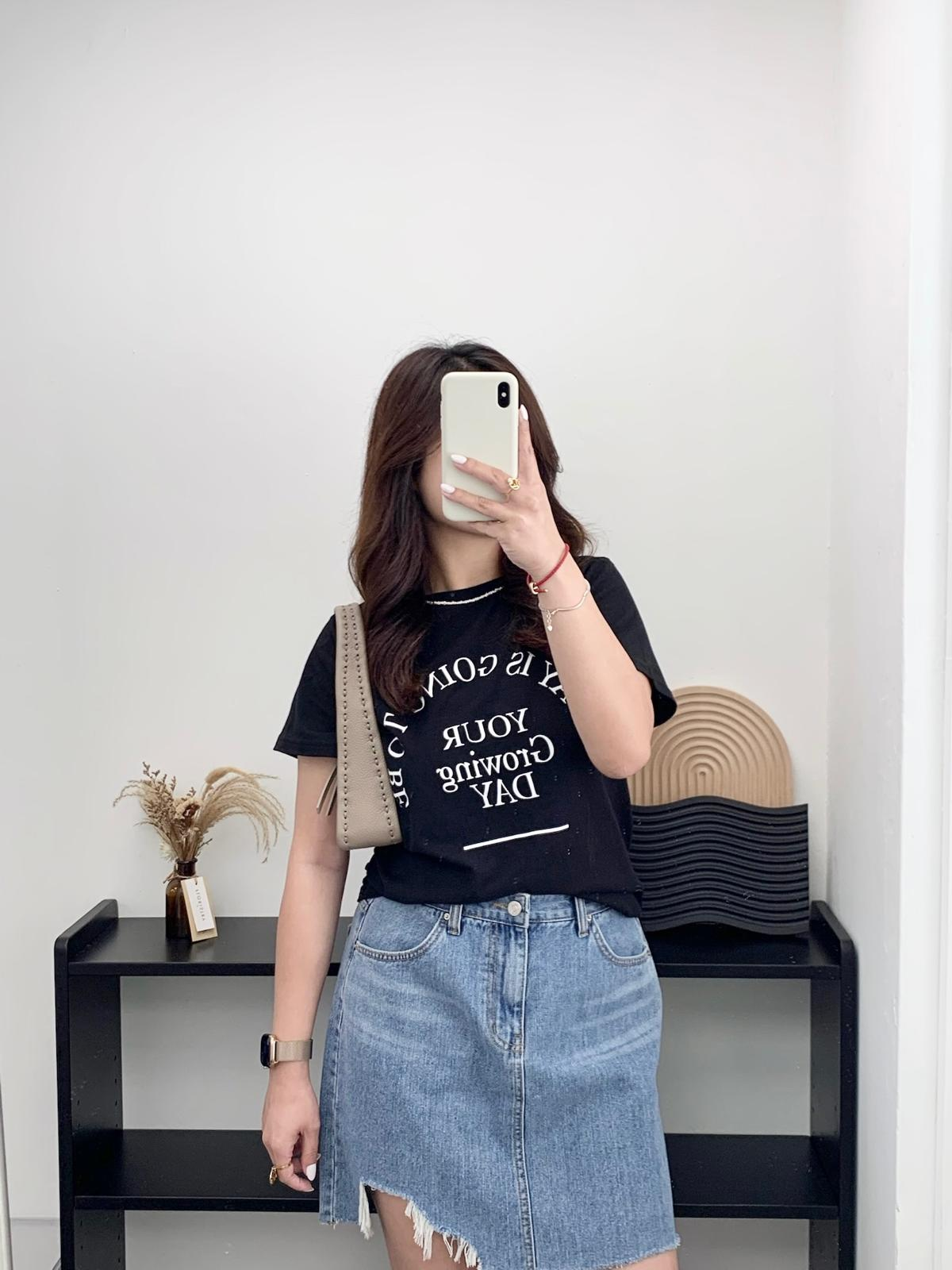 Growing day Tee(黑色)