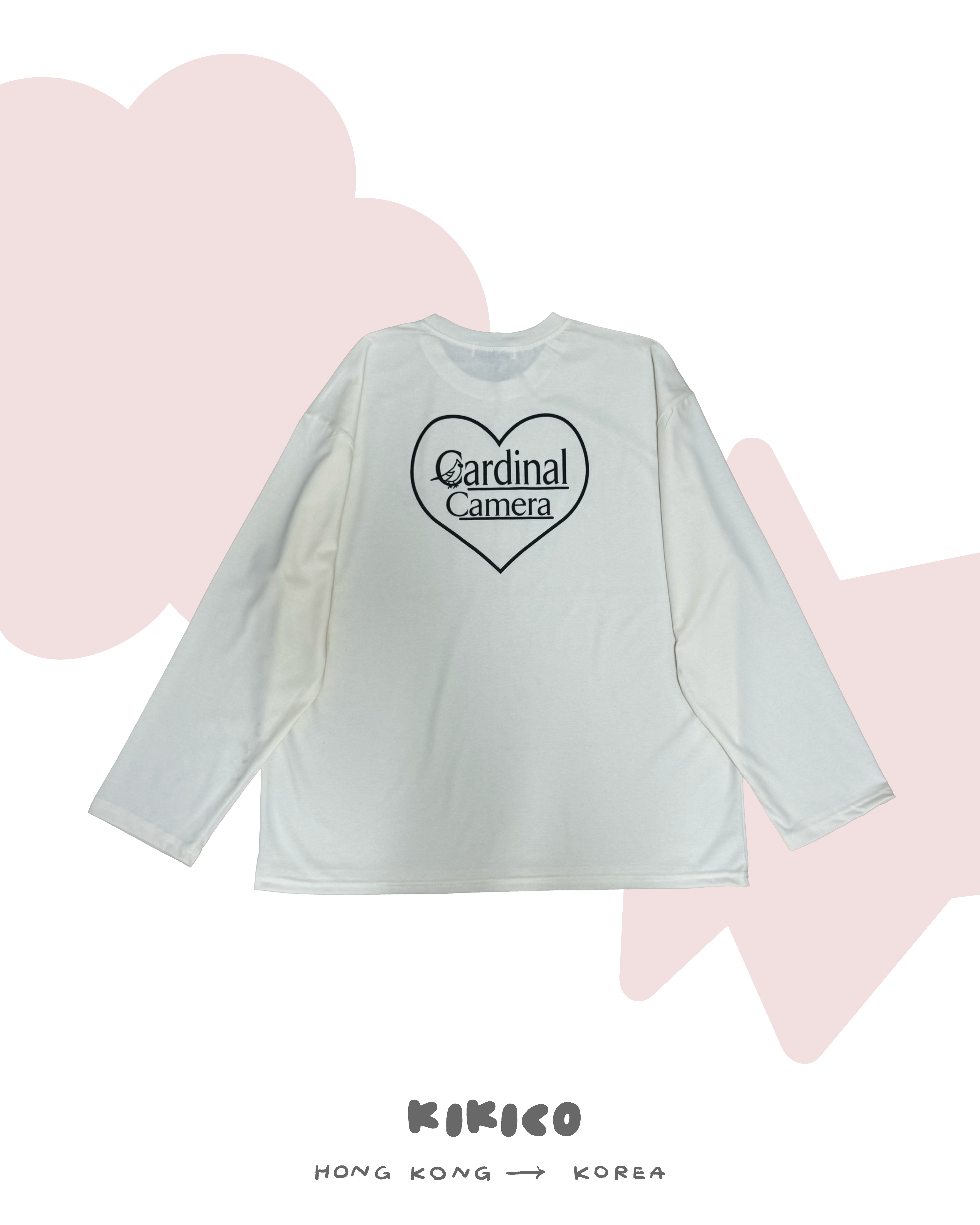 Cardinal Camera愛心Logo長袖Tee