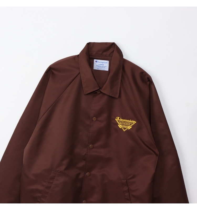 男款-AS 刺繡教練夾克-深褐色 (C3-C613-870)