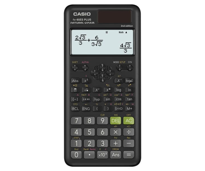 CASIO FX‑85ES PLUS‑2 科學計算器｜252 功能｜自然色彩顯示