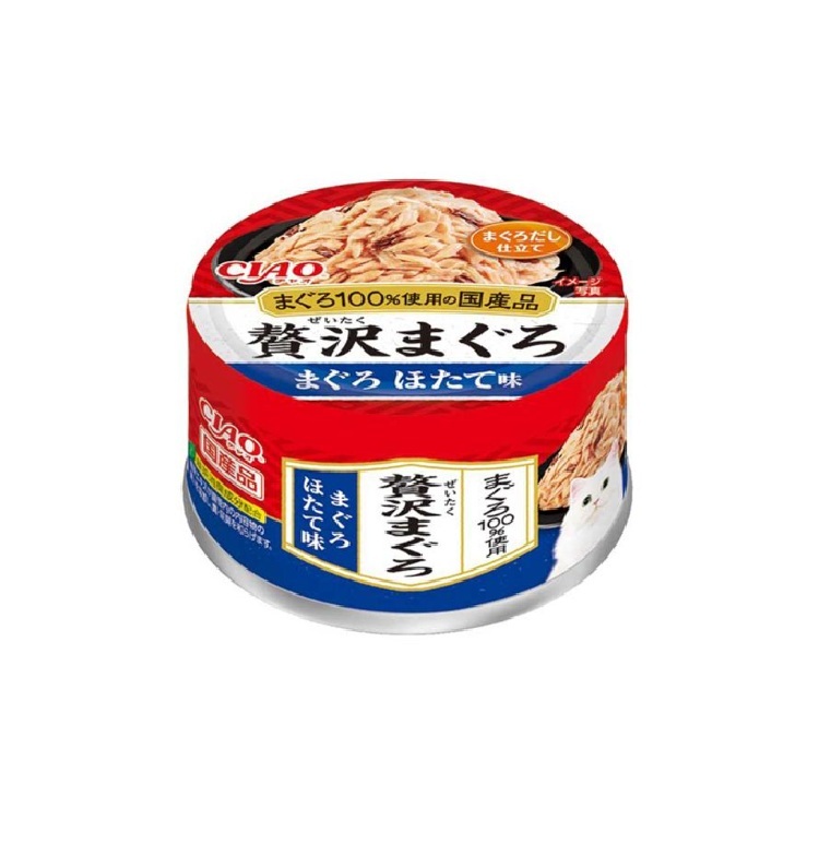 CIAO 高級吞拿魚 帆立貝 濕糧罐 60g