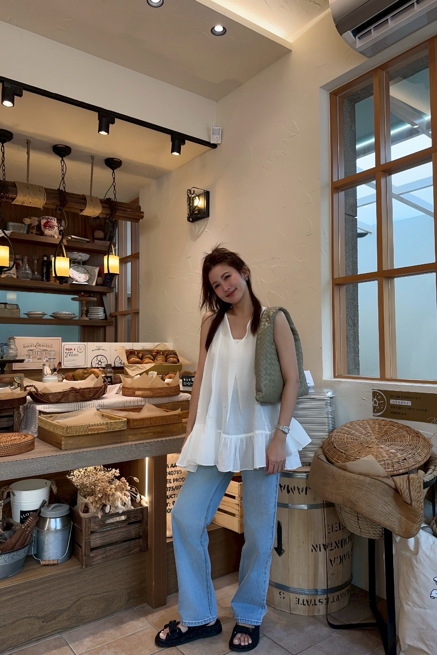 (現貨) 刷色完美直筒寬褲  G61