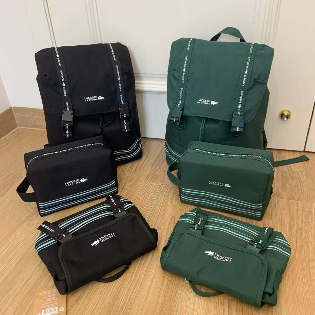 法國 LACOSTE PARFUMS 贈品化妝袋/斜揹袋/背囊