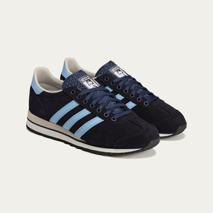 【 adidas x NG MARATHON SPZL 限定聯名鞋款 - 夜藍x淺藍 】