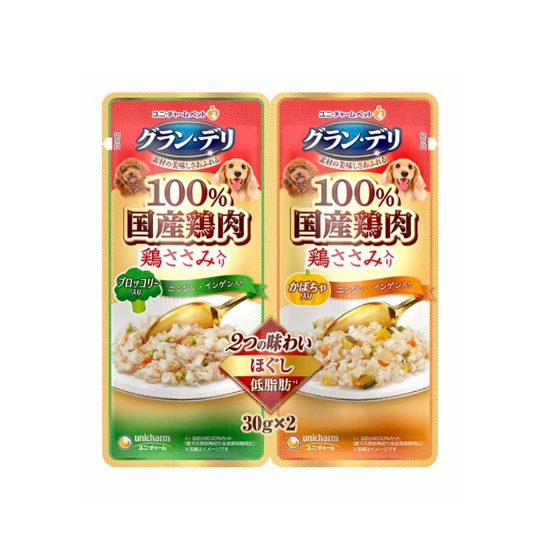 Unicharm 雞肉南瓜西蘭花雙包 30g x 2