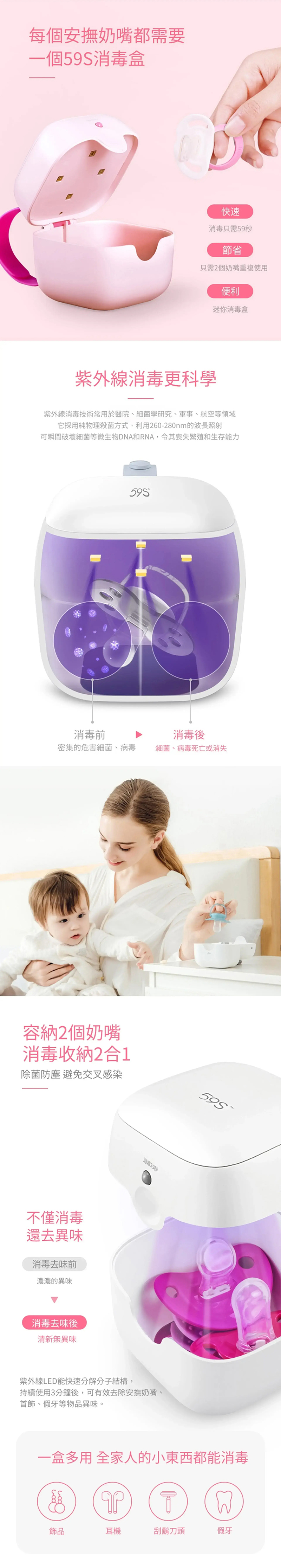 59S,紫外線LED迷你消毒盒 S6