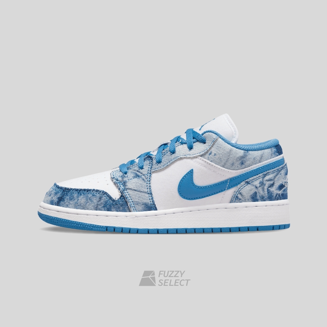【逢甲 FUZZY】W Air Jordan 1 Low “Washed Denim” 丹寧 水洗藍  DM8947-100