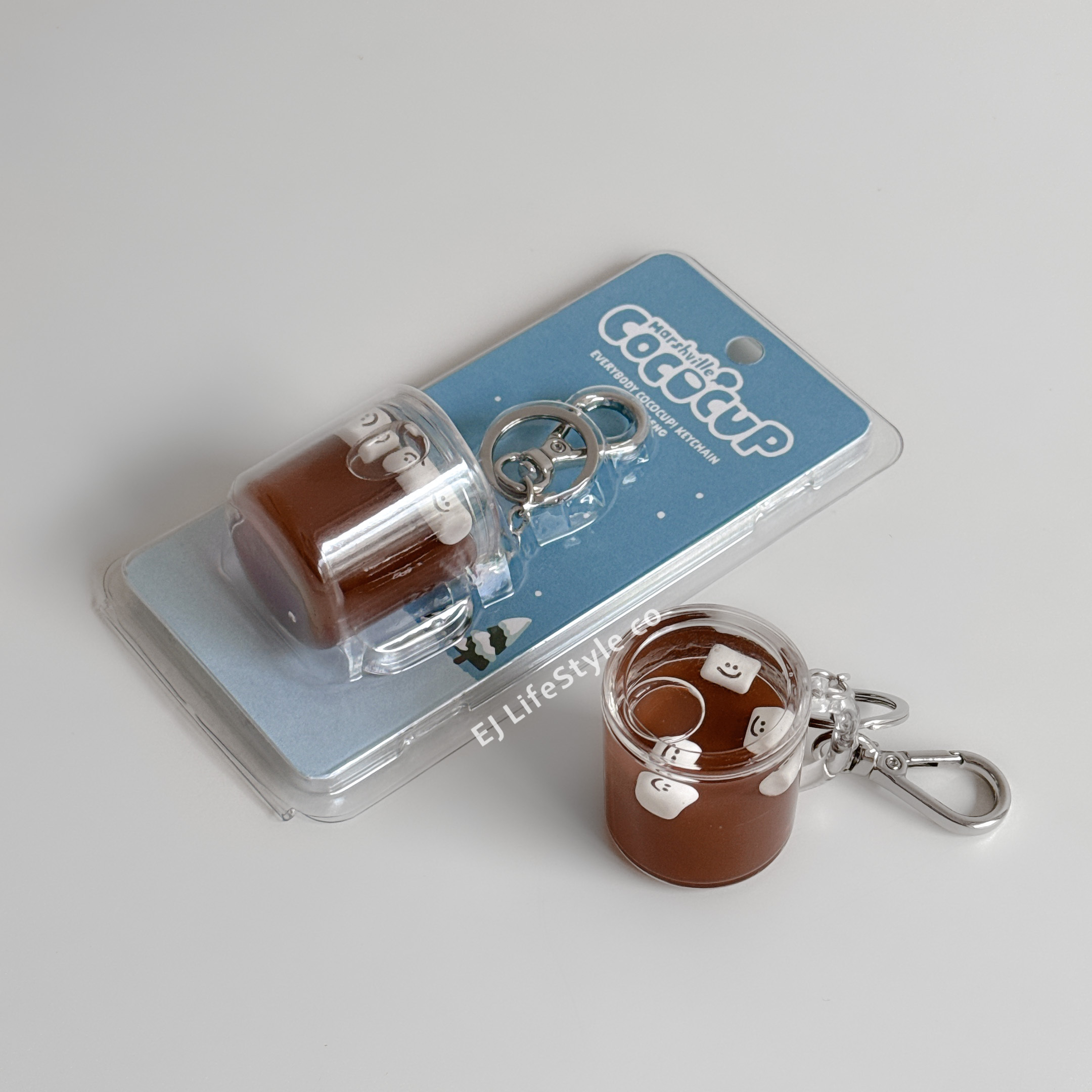 🇰🇷 DINOTAENG Everybody COCOCUP! Keychain 矮袋鼠 棉花糖 可可杯 吊飾 鑰匙圈 / 現貨