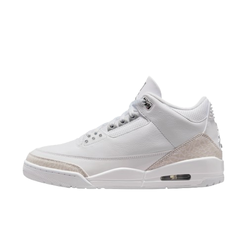 Air Jordan 3 "White and Silver" 白銀 爆裂紋 男鞋 CT8532-111 IX