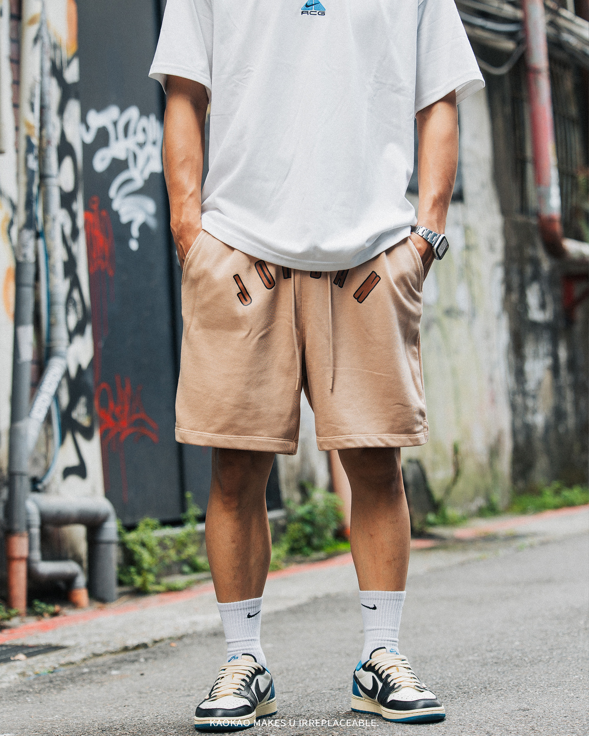 NIKE JORDAN 夏季 休閒 舒適 透氣 五分褲【FQ1878-200】