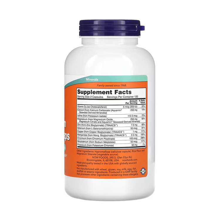 NOW Foods, Full Spectrum Minerals Caps, 240 Capsules