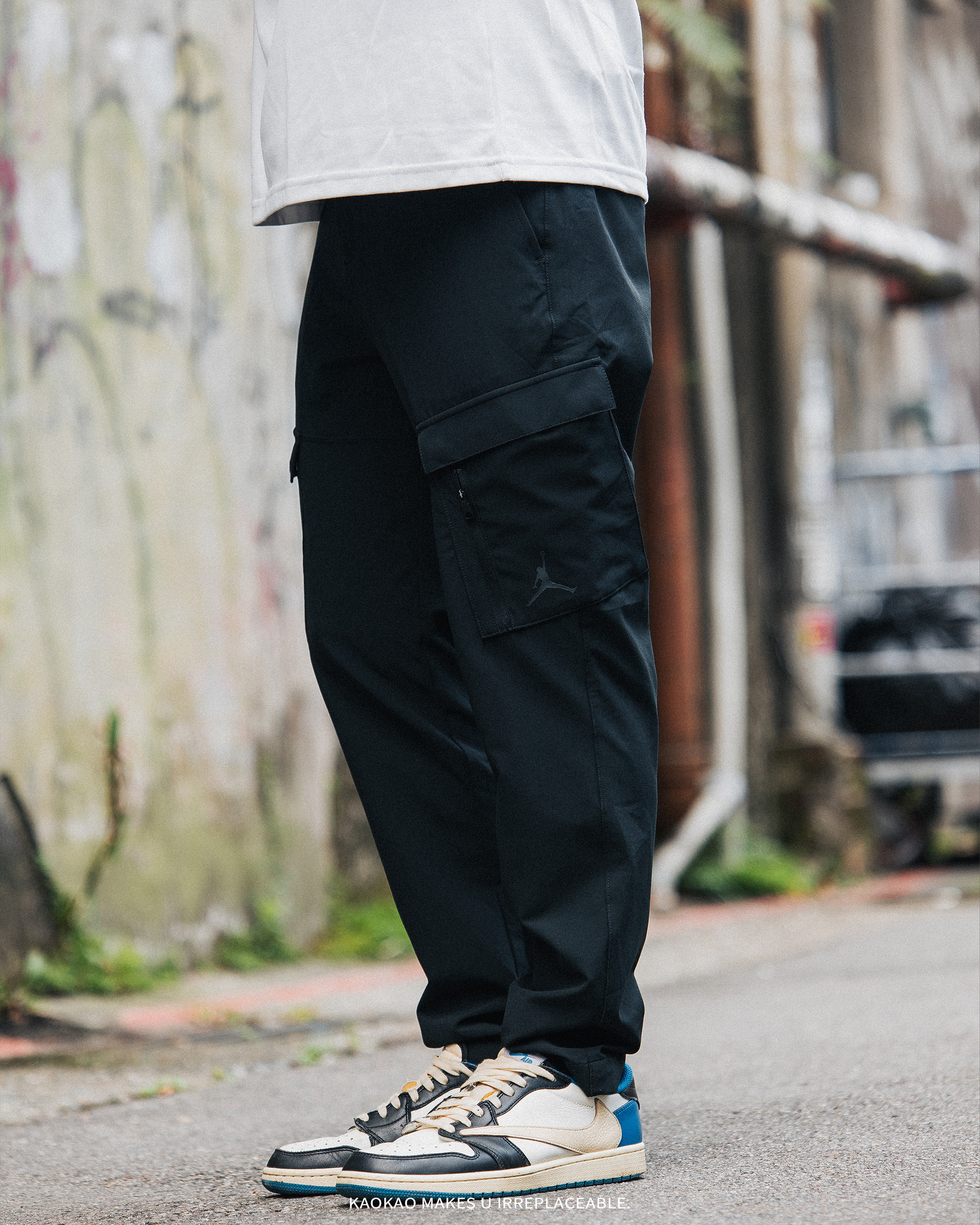 Jordan 大口袋 LOGO 梭織 長褲【DZ0543-010】