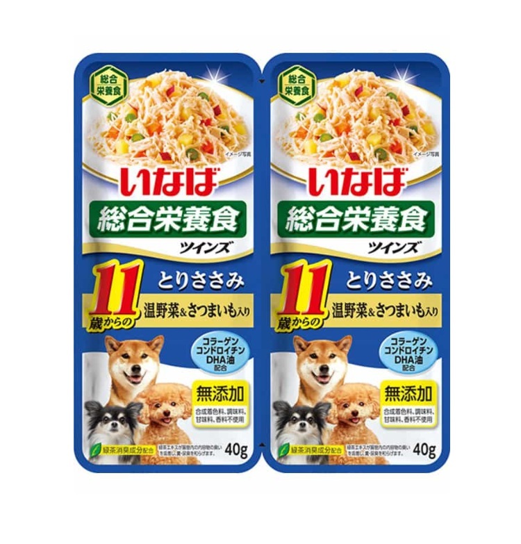 INABA 11歲以上用 低脂肪 雞肉+溫野菜 +甜薯雙包 TW05