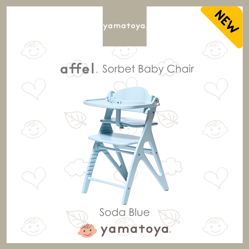 Yamatoya Affel Sorbet Baby Highchair - Soda Blue
