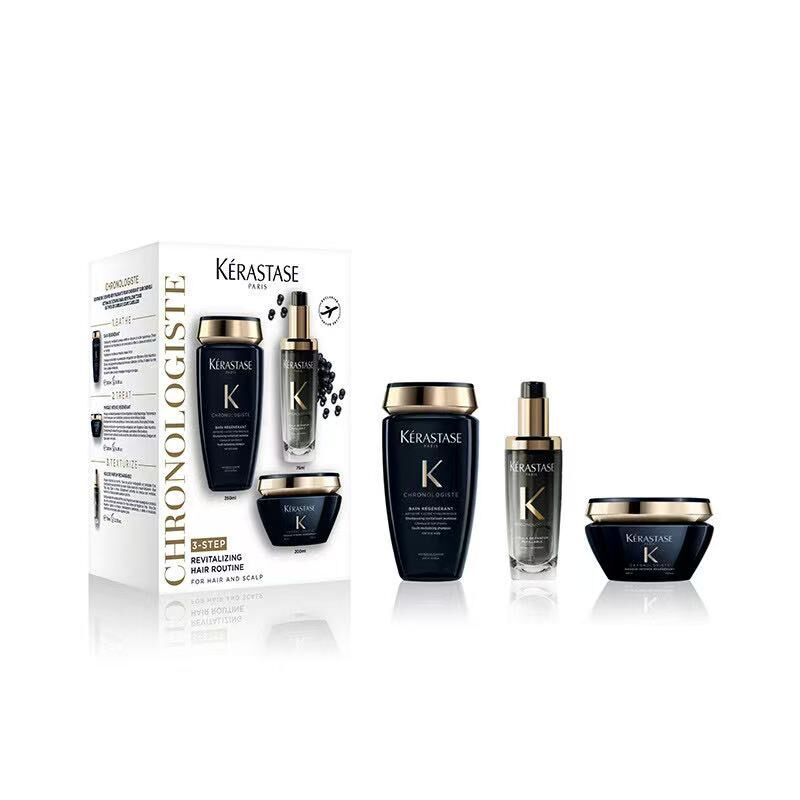 Kérastase  卡詩黑鉆鑰源全效修護套裝規格  250ml + 200ml + 75ml