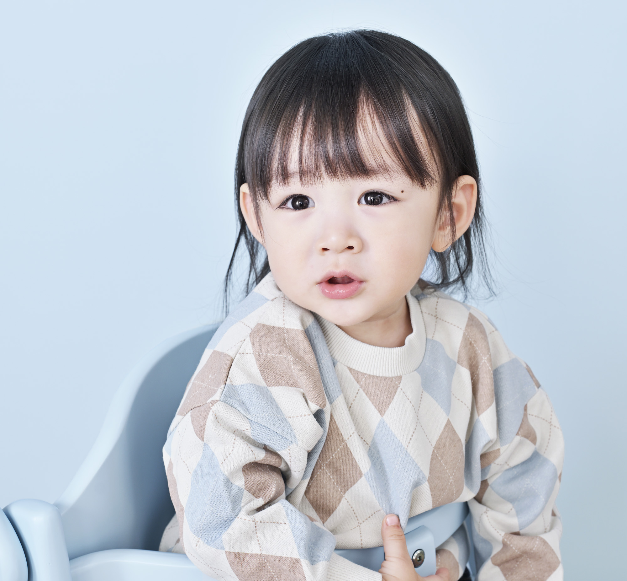 Yamatoya Affel Sorbet Baby Highchair - Soda Blue