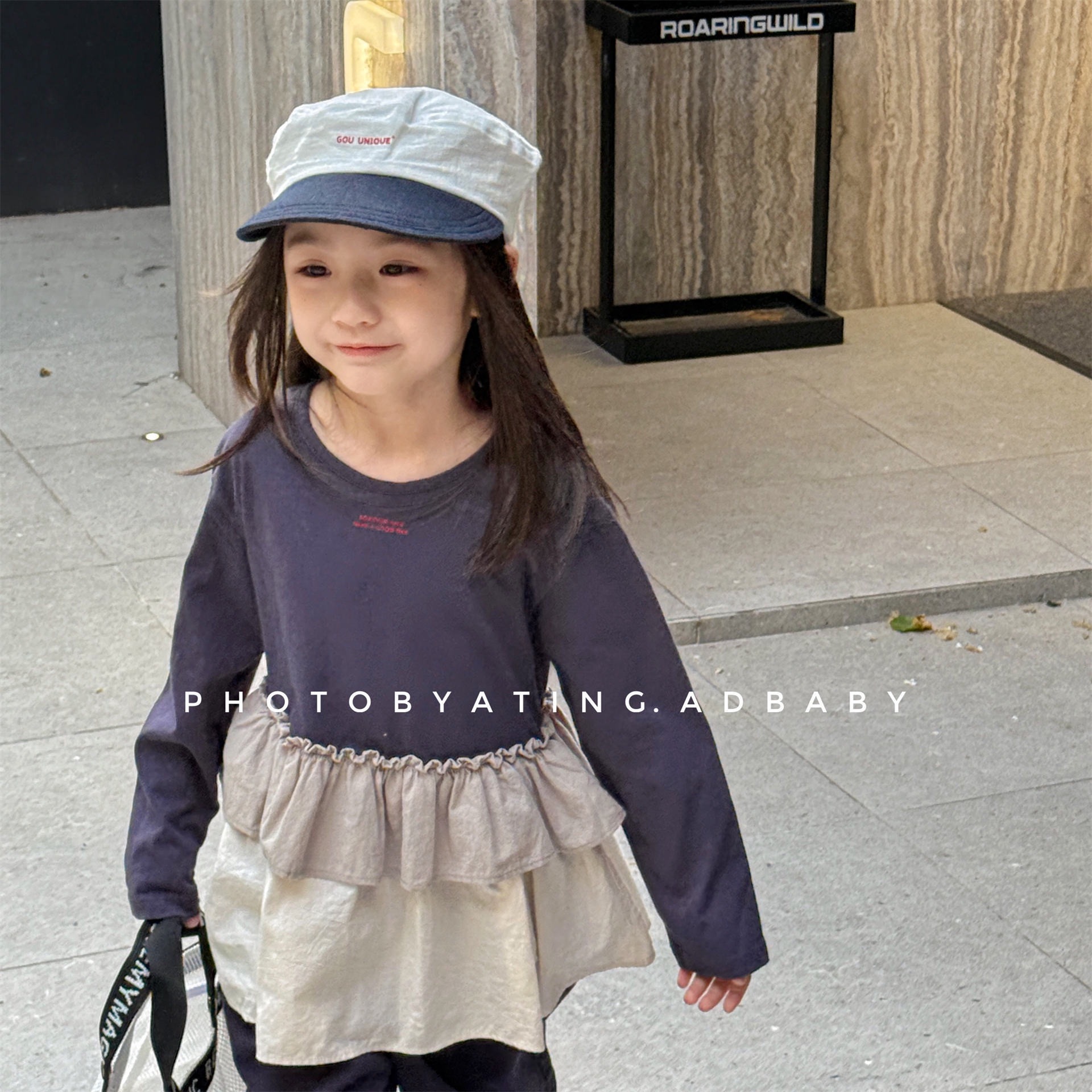 花邊假兩件上衣