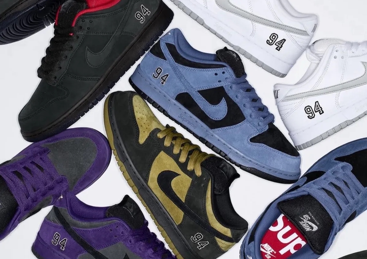 <台灣現貨>Supreme x Nike SB 2025 限定 聯名 滑板鞋 白色 黑色 藍色 休閒鞋 HQ8487100/HQ8487001/HQ8487400