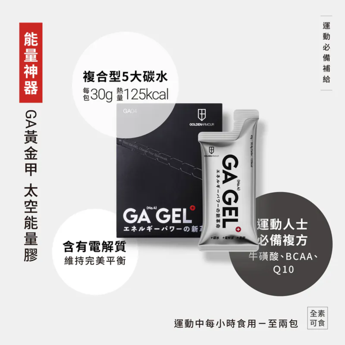 現貨【GA黃金甲】4號太空能量果膠 葡萄柚 / 2、5、10入組（囤貨多盒享優惠）