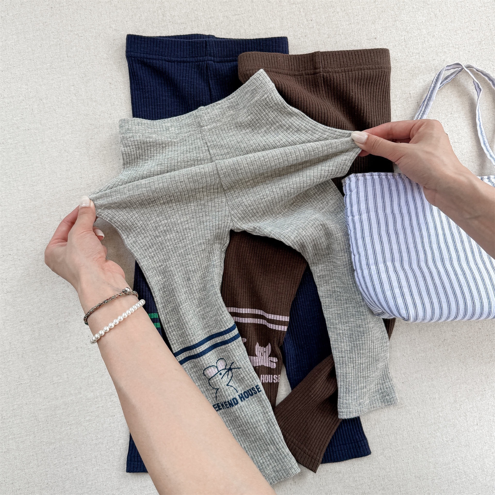 三色可愛動物內搭褲