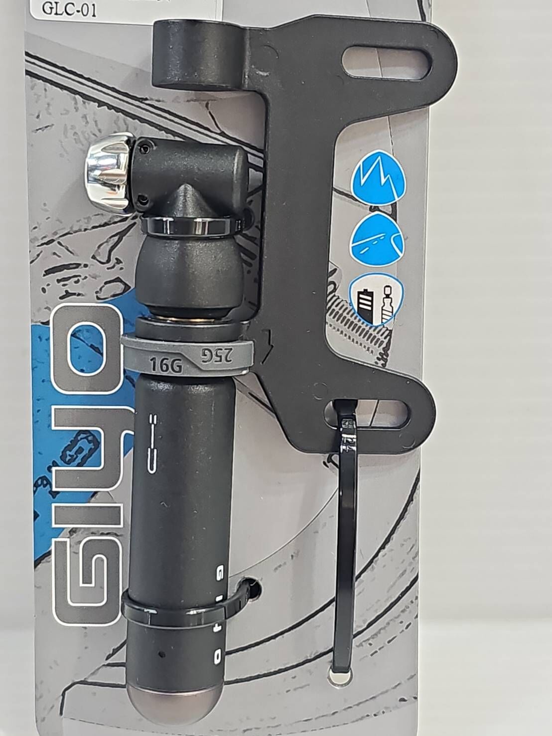 GIYO GLC-01 無內胎補胎工具 附補胎條6條+聰明嘴氣瓶專用氣嘴頭+防凍套 美法嘴共用氣嘴頭 可鎖在水壼架上