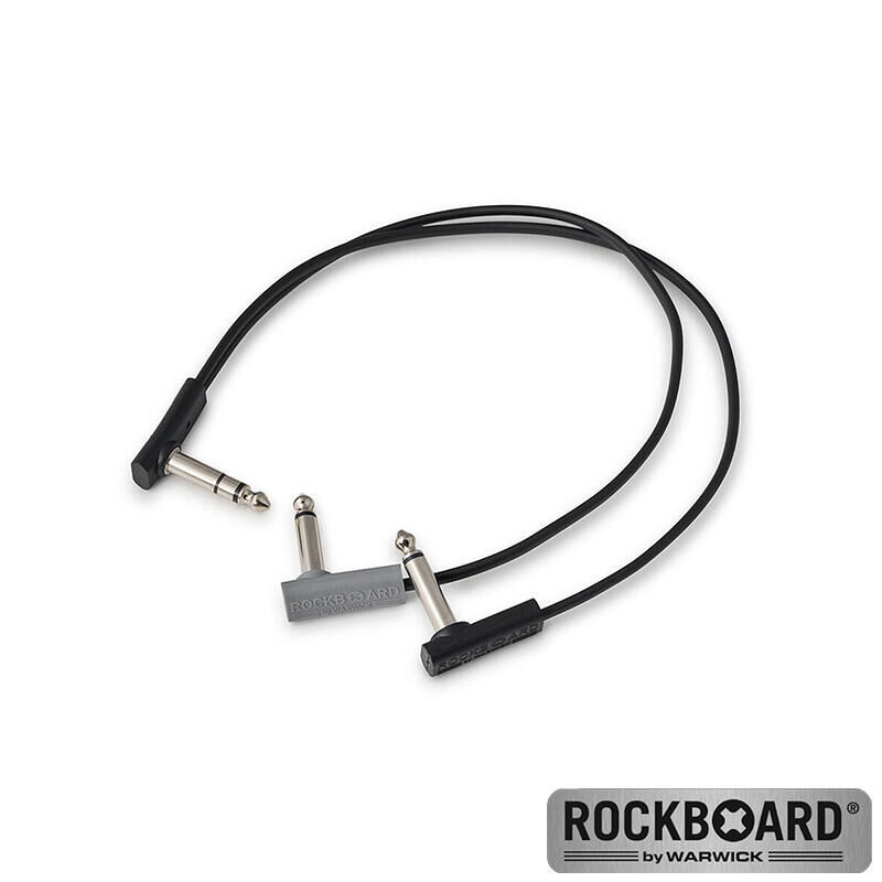 RockBoard Flat Patch Y Splitter 30公分 雙TS對TRS 導線