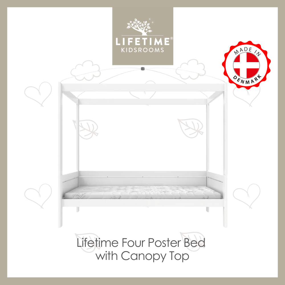 Lifetime Four-poster bed with frame