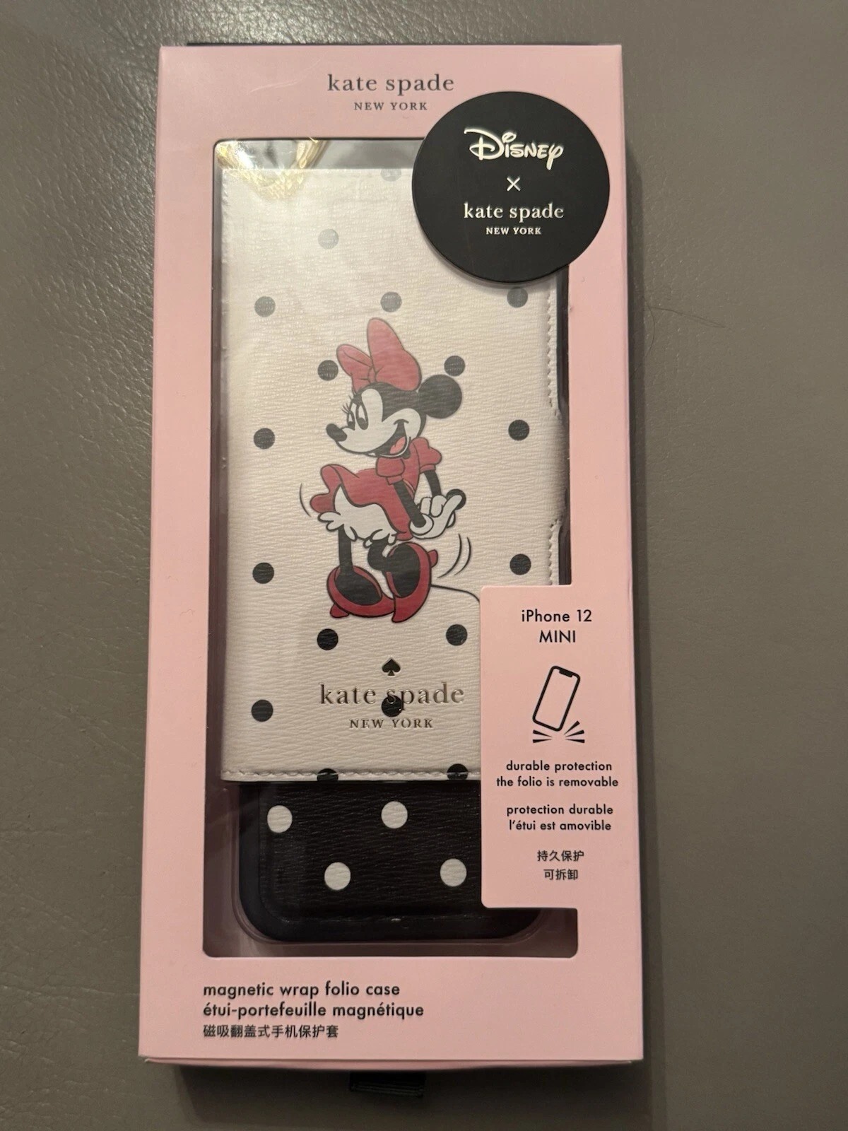 [S] KATE SPADE K4843 MULTI MINNIE IPHONE 12 MINI DISNEY X KATE S, 767883263860 (SKS36)